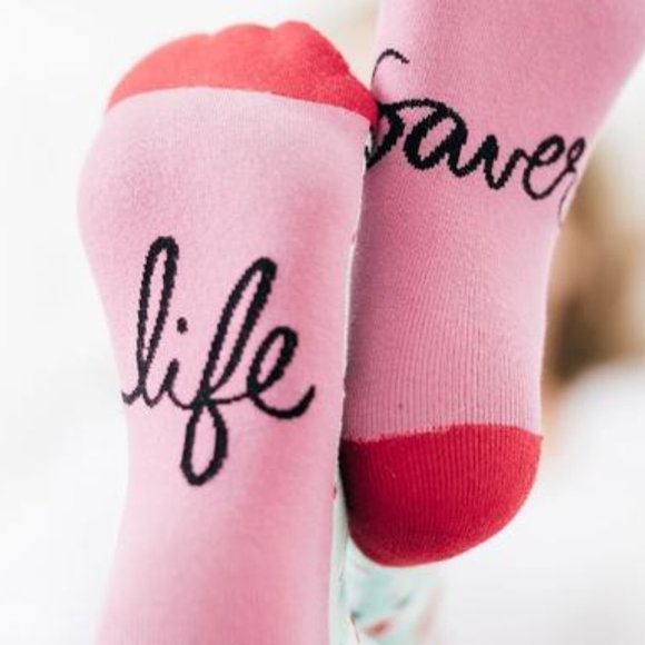 Life Saver Crew Socks - Picture 3 of 3